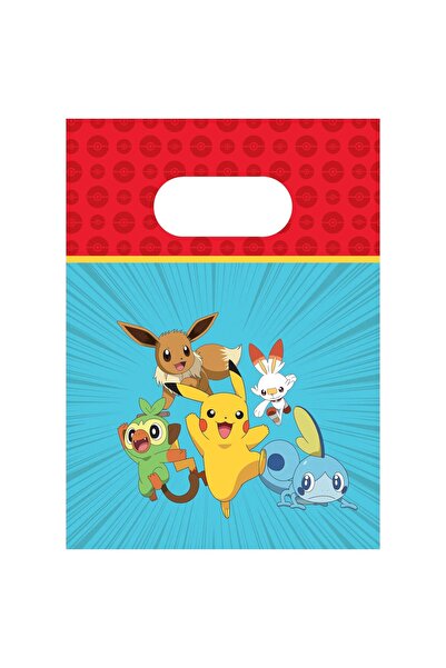 Generic Brand Πλαστικά Σακουλάκια για Δωράκια - Pokemon (6 τεμ)