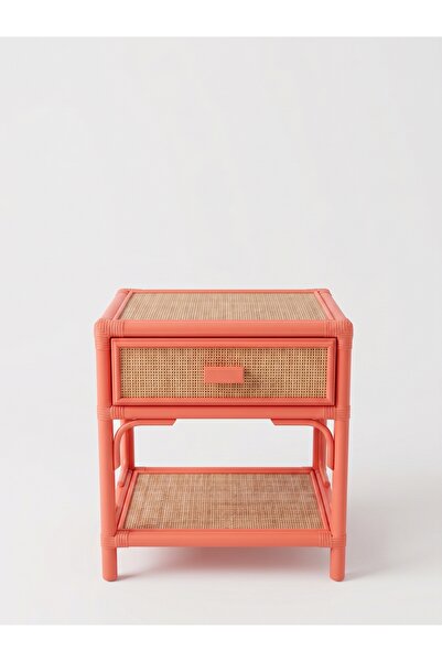 Lessio Home Tropik Özel Tasarım Rattan Hazeranlı Teak (Tik) Detaylı Tek Çekme...