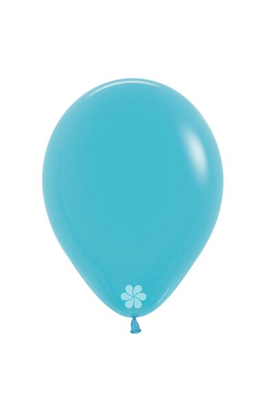 Generic Brand Γαλάζιο Καραϊβικής Λάτεξ Μπαλόνι - 9"/28cm (50 τεμ)