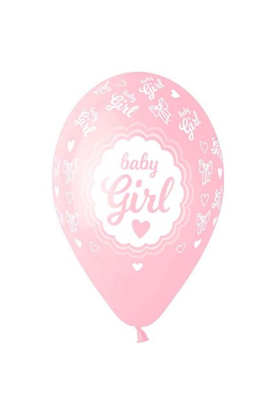 Generic Brand 13" Μπαλόνι Baby Girl Κορνίζα (25 τεμ)
