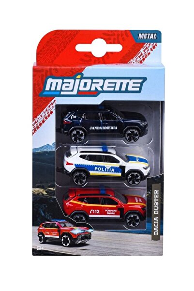 Simba MAJORETTE SET 3 MASINUTE METALICE DACIA DUSTER 7.5CM