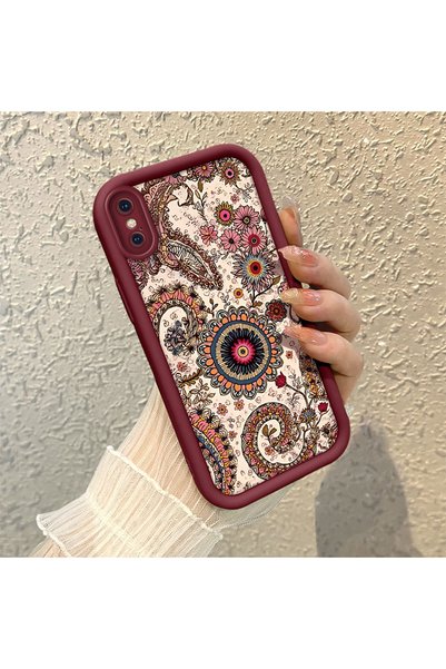CHICASELUX حافظة واقية يومية ممتصة للصدمات ومتوافقة مع هاتف iPhone X/XS، مزين...