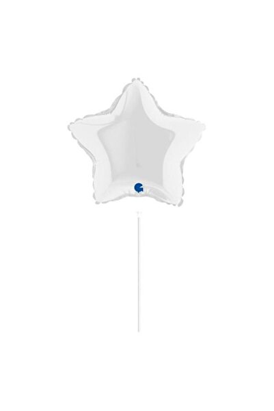 Generic Brand 10" Mini Shape μπαλόνι Άσπρο Αστέρι