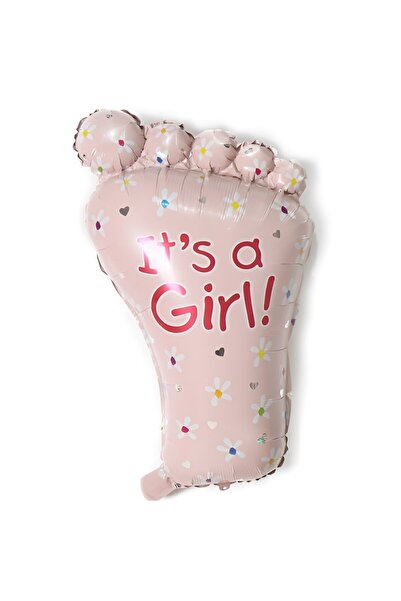 Generic Brand 28″ Μπαλόνι Πατουσάκι ροζ It’s a Girl