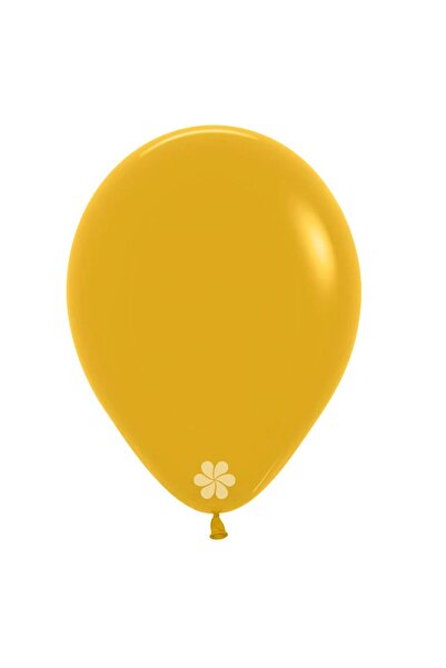 Generic Brand Μουσταρδί λάτεξ Μπαλόνι - 12"/30cm (50 τεμ)