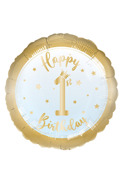 Generic Brand 18" Μπαλόνι Happy 1st Birthday Boy