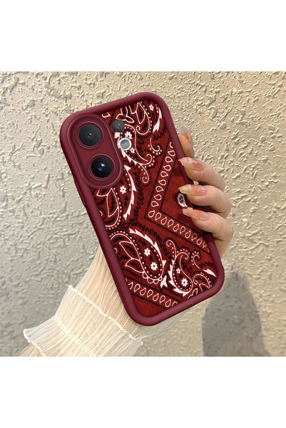 CHICASELUX Vivo V60 Compatible Retro Carpet Collage Aesthetic Printed Shock-A...