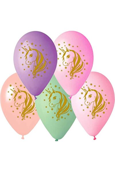 Generic Brand 12" Μπαλόνι τυπωμένο Μονόκερος (25 τεμ)