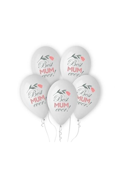 Generic Brand 12" Μπαλόνια Best Mum Ever (5 τεμ)