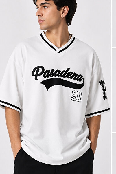 Cool mans Unisex Νέας Σεζόν 100% βαμβακερό μπλουζάκι Pasadena με στάμπα και ρ...
