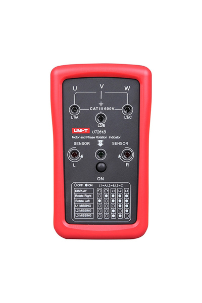 unı-t Tester de secvență de faze și rotație a motorului UT261B, AC 90–600 V, ...