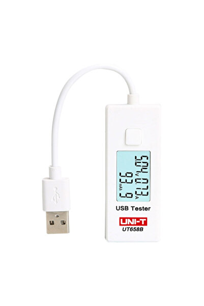 unı-t UT658B Ελεγκτής USB-A με οθόνη LCD, Μέτρηση τάσης, ρεύματος και χωρητικ...
