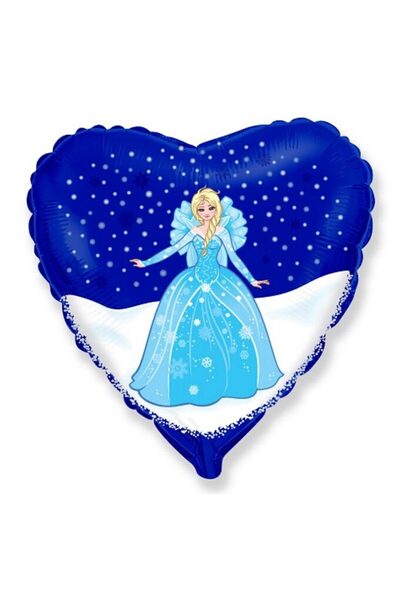 Generic Brand 18" Μπαλόνι καρδιά Frozen Πριγκίπισσα Έλσα