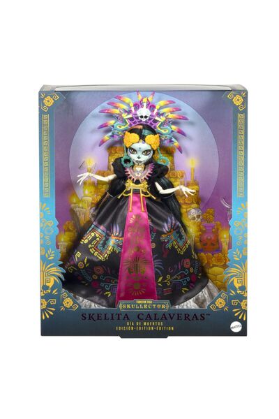 mattel MONSTER HIGH SKULLECTOR PAPUSA SKELITA CALAVERAS EDITIA DIA DE MUERTOS
