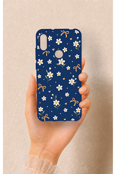 Vip Case Huawei Y6 2019 Uyumlu Papatya Fiyonk Desenli Silikon Kılıf
