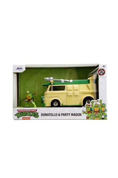 Simba JADA TESTOASELE NINJA SET METALIC FIGURINA DONATELLO SI VAGONUL DE PETR...