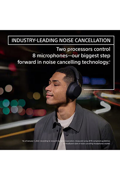 Generic Brand Wireless Noise-Cancelling Headphones Black