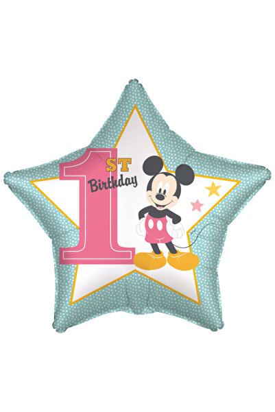 Generic Brand 18" Μπαλόνι Αστέρι Mickey 1st Birthday