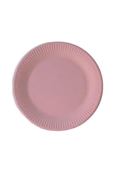 Generic Brand Πιάτα γλυκού ροζ (8 τεμ)