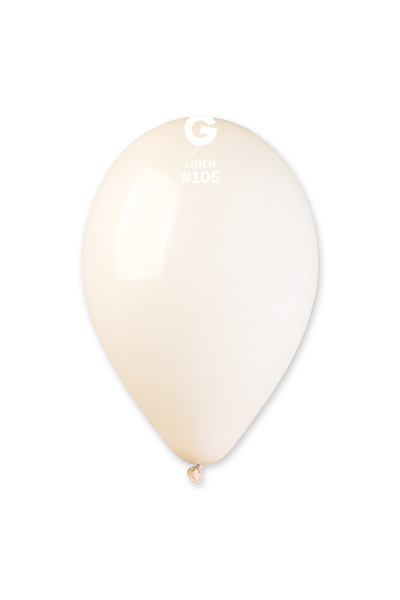 Generic Brand Λάτεξ Μπαλόνι - Μπεζ Linen - 5"/13cm