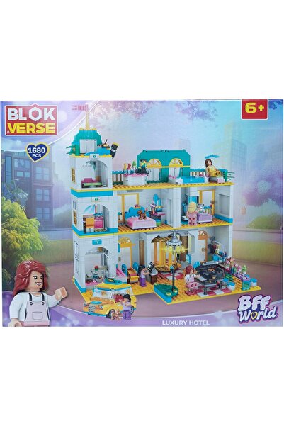 Generic BlokVerse BFF World Luxury Hotel Building Set, 1680 Pieces for Ages 6...