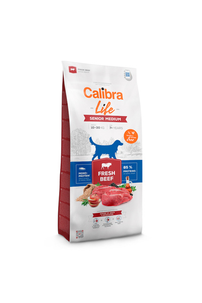 Brit Care Calibra Dog Life Senior Medium Fresh Beef 12 kg