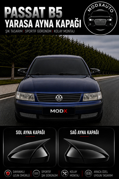MODxAUTO VOLKSWAGEN PASSAT B5 1996-2001 ARACA ÖZEL YARASA AYNA KAPAĞI A+