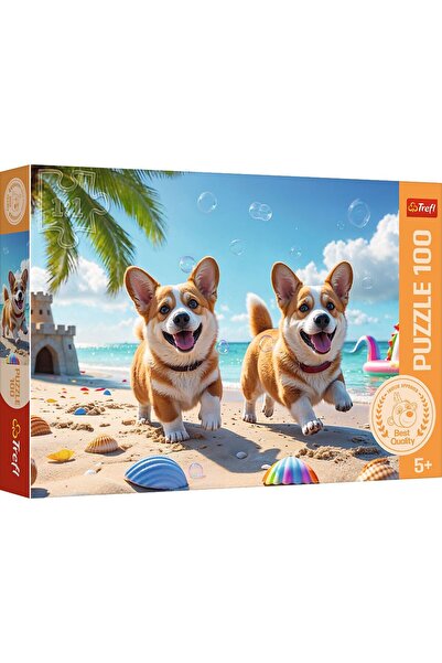 Trefl PUZZLE 100 CATEL CORGI