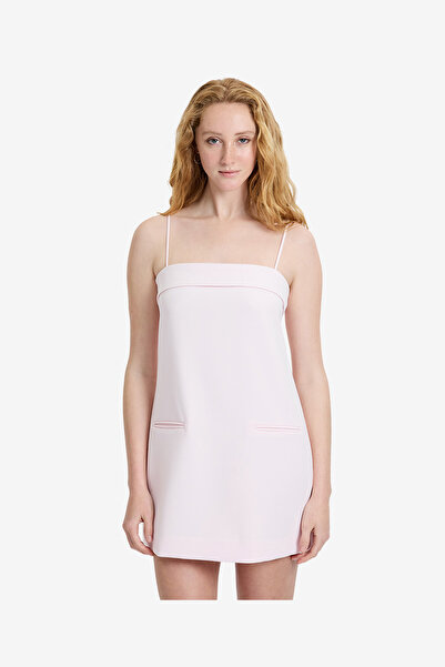 French Connection Women's Pink Icing Azra Twill Foldover Strappy Dress