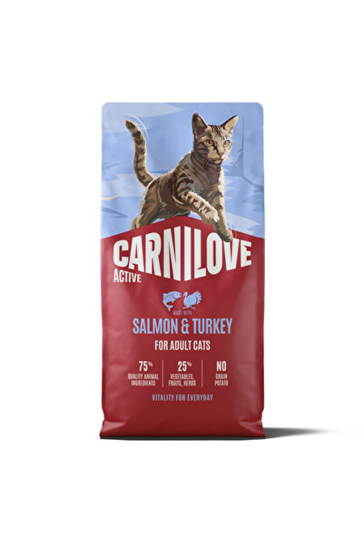 Brit Care Carnilove Ctive Cat Dry Salmon & Turkey Adult All Breeds 6 kg