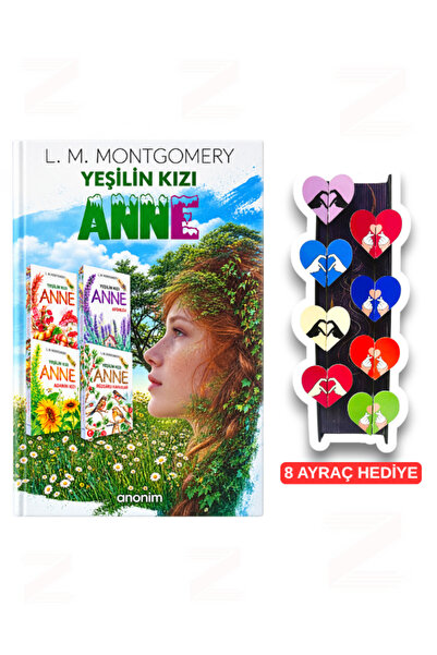 Anonim Yayıncılık L.M. Montgomery Yeşilin Kızı Anne 4 Kitap Set 8'li Özel Tas...