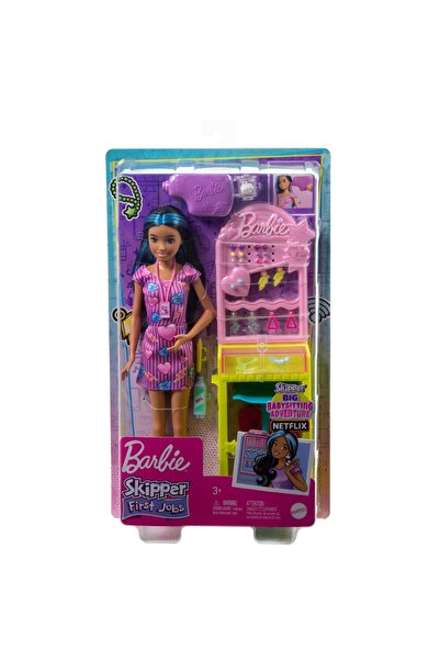 mattel BARBIE PAPUSA BARBIE SKIPPER FIRST JOBS EAR PIERCER