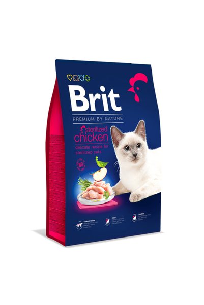 Brit Care Brit Premium by Nature Cat Sterilized Chicken 8 kg
