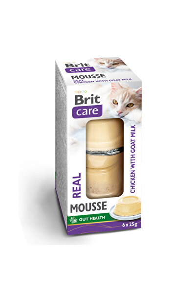 Brit Care Cat Mousse Real Chicken and Goat Milk 6x25 g