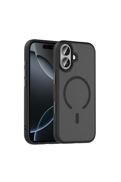 UnDePlus Apple iPhone 17 Kılıf M-Safe Şarj Özellikli Kamera Koruma Çerçeveli ...