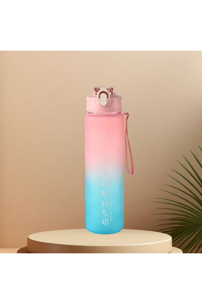 Choice9 Style P Sports Water Bottle with Time-Tracking Straw Leak Proof Locki...