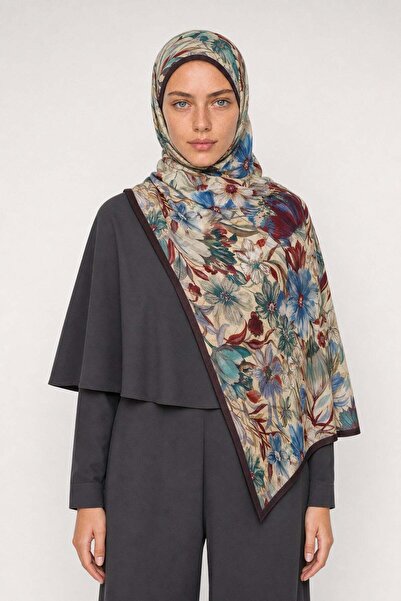 Mooncorn Botanic Pattern Hebei Silk Shawl
