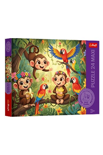Trefl PUZZLE 24 MAXI MAIMUTE SI PRIETENI