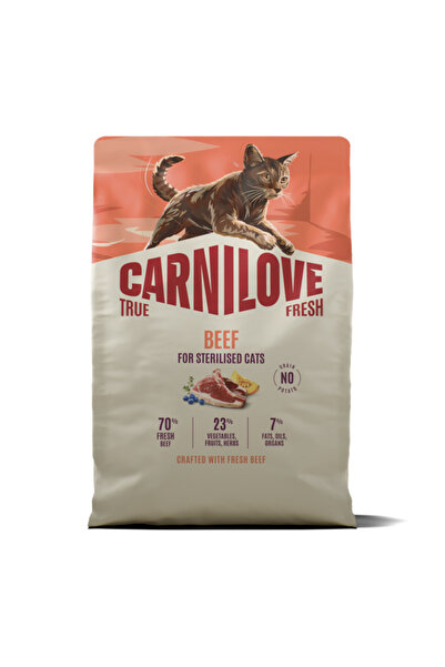 Brit Care Carnilove True Fresh Cat Dry Beef Sterilized Adult All Breeds 2 kg