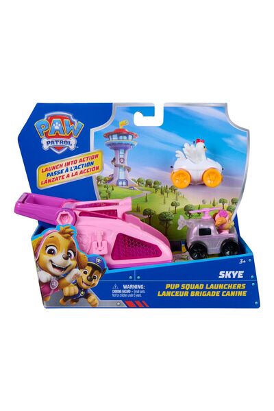 Spinmaster PATRULA CATELUSILOR SET FIGURINA SKYE SI VEHICUL CU LANSATOR