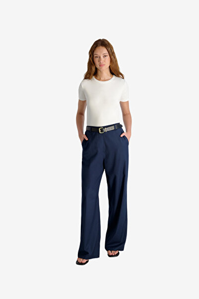 French Connection Women's Marine Lt Wt Twill Relxd Trouser