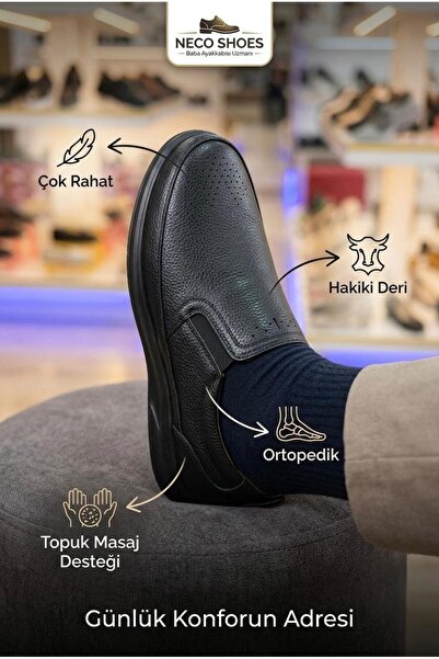 Generic Brand Genuine Soft Leather, Heel Massage Featured Orthopedic Father's...