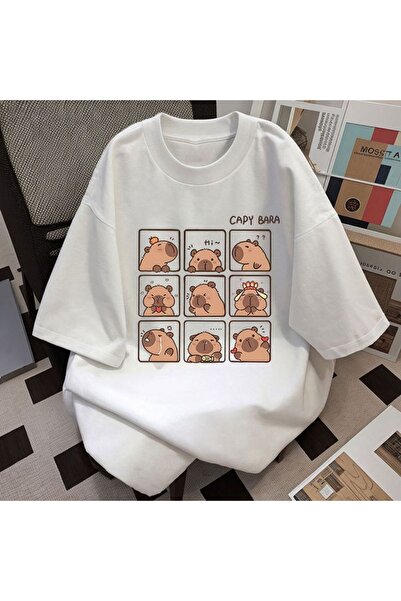 barsdepo Tricou cu imprimeu CAPYBARA, Calitate PREMIUM Unisex Copii / Adulți