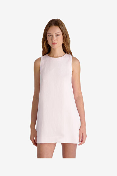 French Connection Women's Pink Icing Cooper Linen Slvls Mini Dress