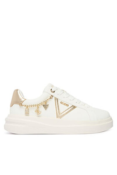 Guess Sneakersy FLTBTT LEA12 Alb