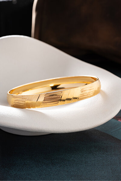 Silvano Jewelry 925 Ayar Gümüş 13 Gram Desenli Kalemli Bilezik