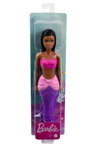 mattel BARBIE PAPUSA SIRENA BRUNETA