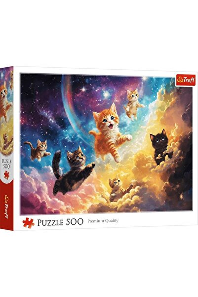 Trefl PUZZLE 500 PISICUTE SPATIALE