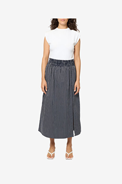 French Connection Women's Porcelain Cream/Blac Valeria Emina Chiffon Polka Skirt