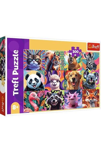 Trefl PUZZLE 300 PORTRETE AMUZANTE DE ANIMALE